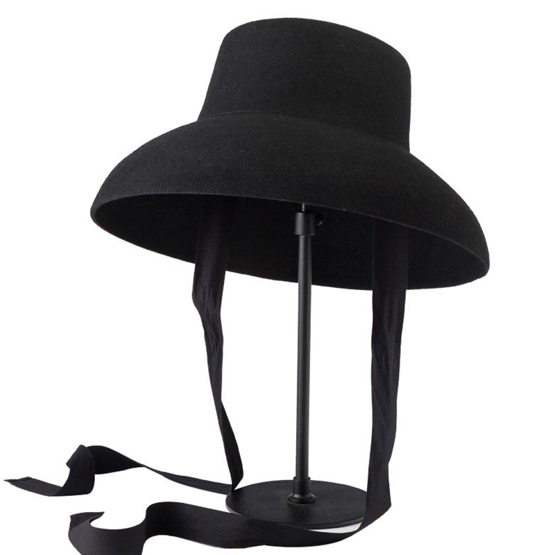 Retro Style Pure Wool Hat Wide - Fedora Hat Wool 리뷰 및 가격