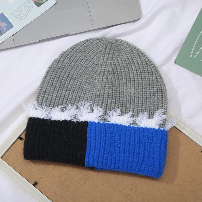Korean Version Color Matching  - Beanie Cuffed Knit 리뷰 및 가격