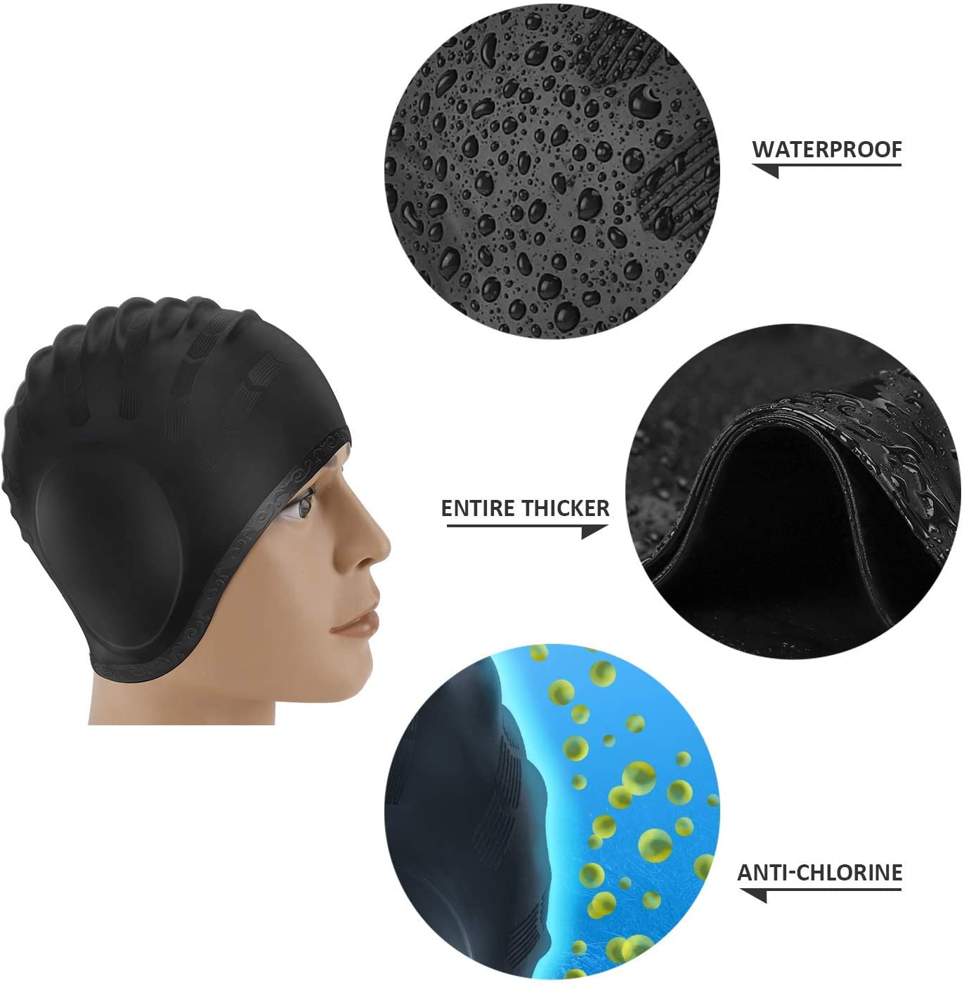 Adults Swimming Caps Men Women - Swim Hat Silicone 리뷰 및 가격