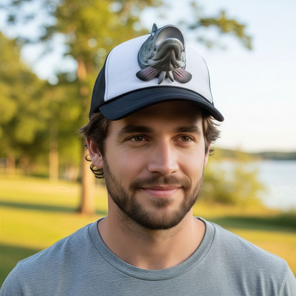Funny 3D Fish Animal Trucker H - Trucker Cap Mesh 리뷰 및 가격