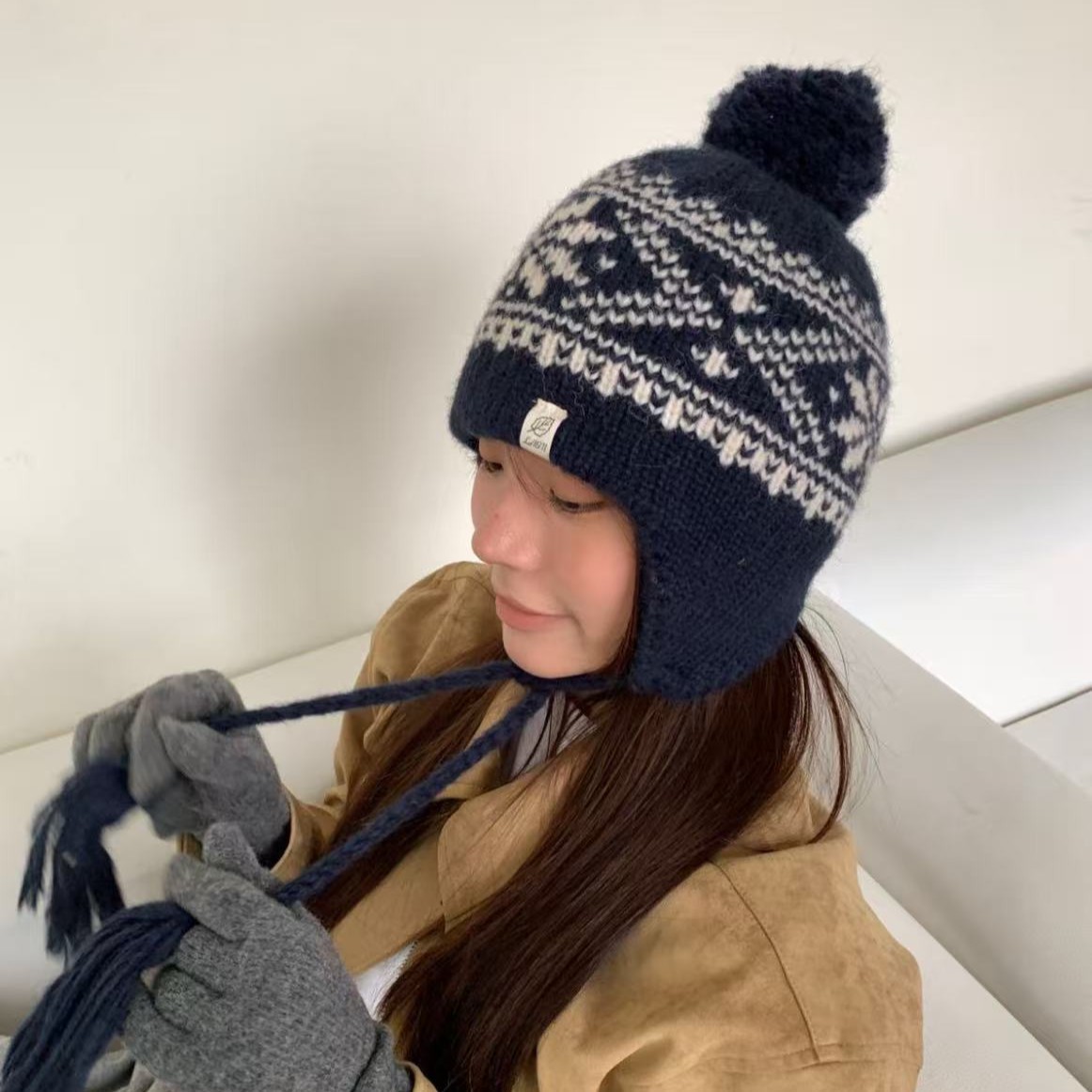 Winter Fair Isle Vintage Trapp - Trapper Hat Ear Flap 리뷰 및 가격
