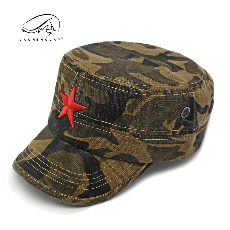 Men's Camouflage Flat Top Base - Dad Hat Cotton 리뷰 및 가격