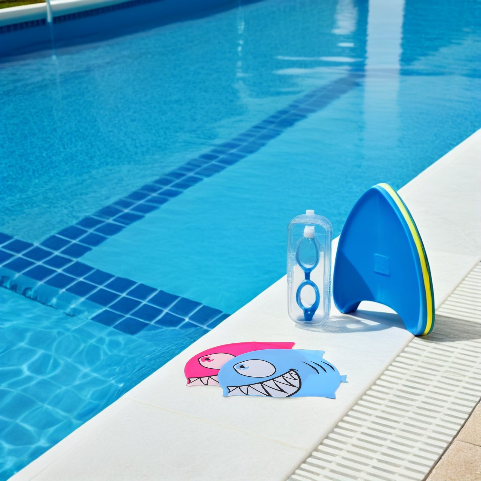 2Pcs Kids Fish Pattern Silicon - Swim Hat Silicone 리뷰 및 가격