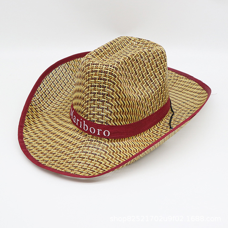 Men Retro Western Cowboy Summe - Cowboy Hat Straw 리뷰 및 가격