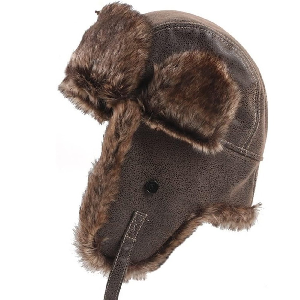 New Leather Winter Trapper Hat - Trapper Hat Ear Flap 리뷰 및 가격