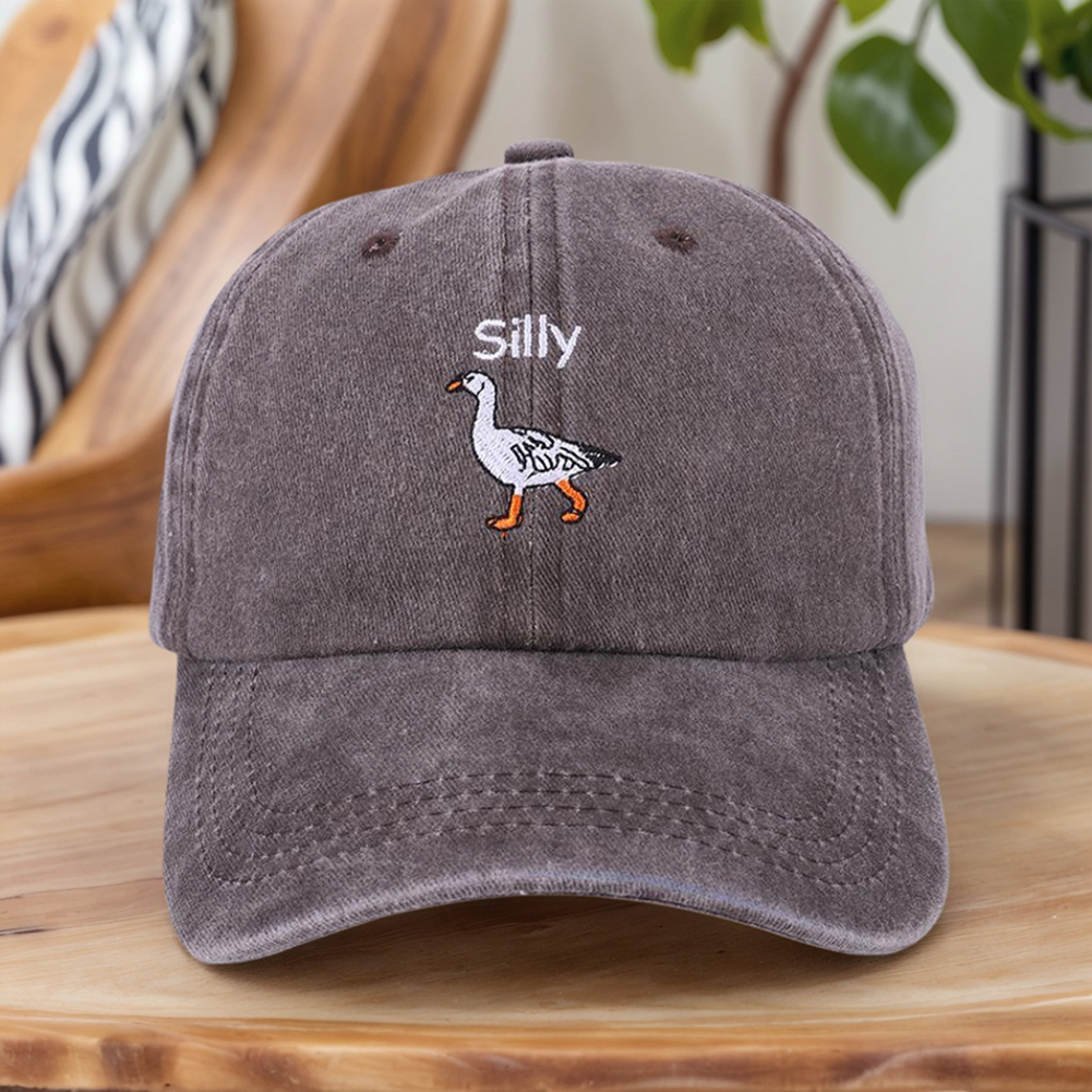 Funny Embroidered Silly Goose  - Dad Hat Cotton 리뷰 및 가격