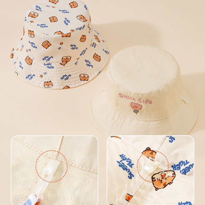 Letter Embroidered Baby Bucket - Bucket Hat Cotton 리뷰 및 가격