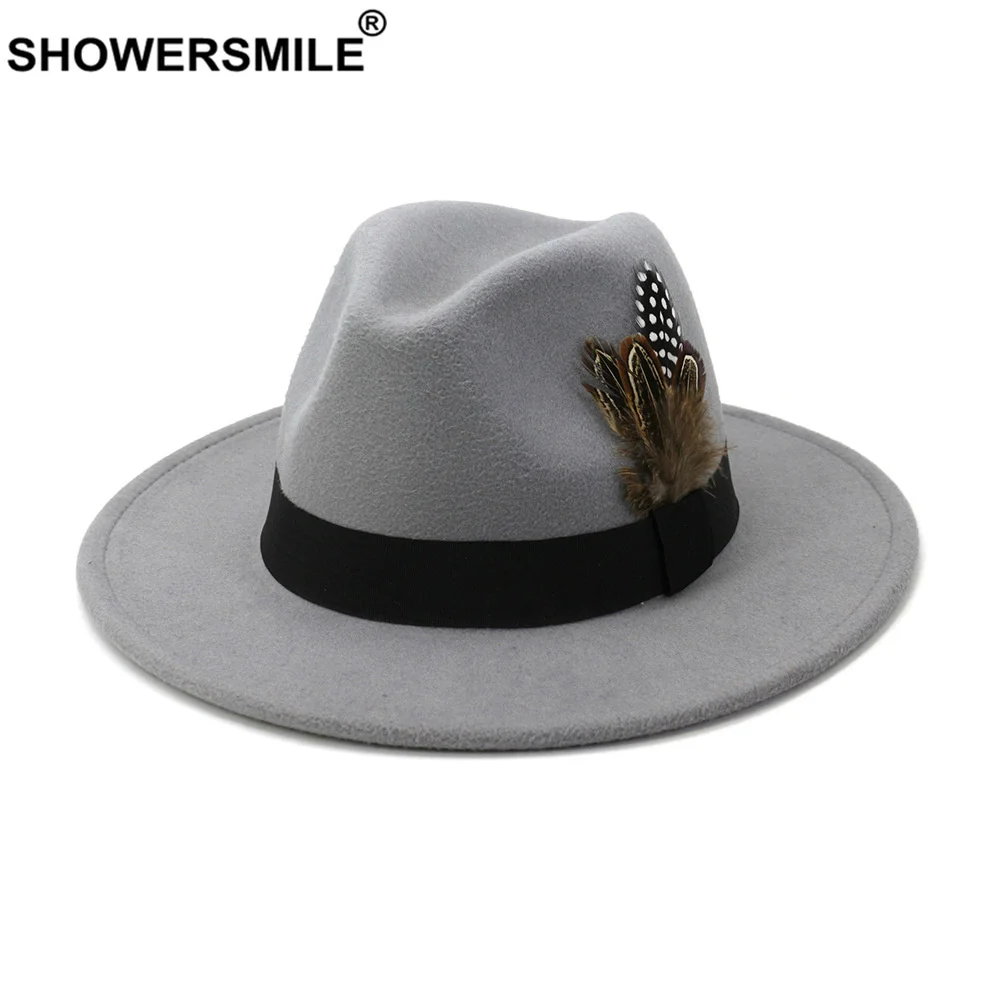 SHOWERSMILE Royal Blue Women M - Fedora Hat Wool 리뷰 및 가격