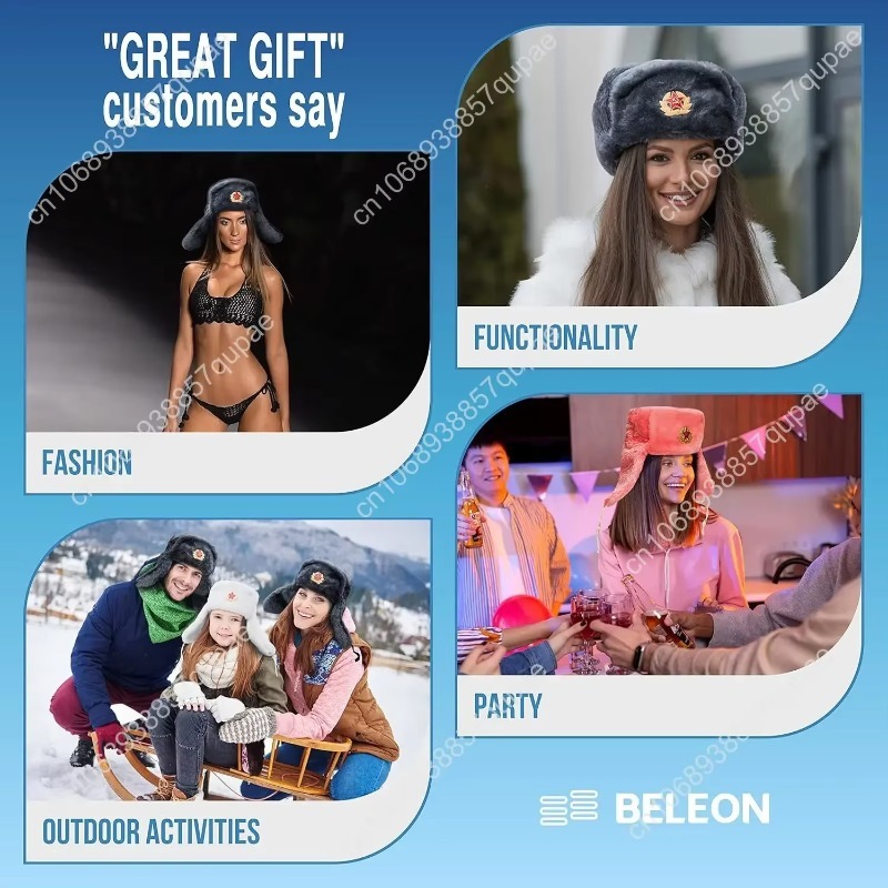 BELEON Ushanka Russian Fur Hat - Winter Trapper Hat 리뷰 및 가격