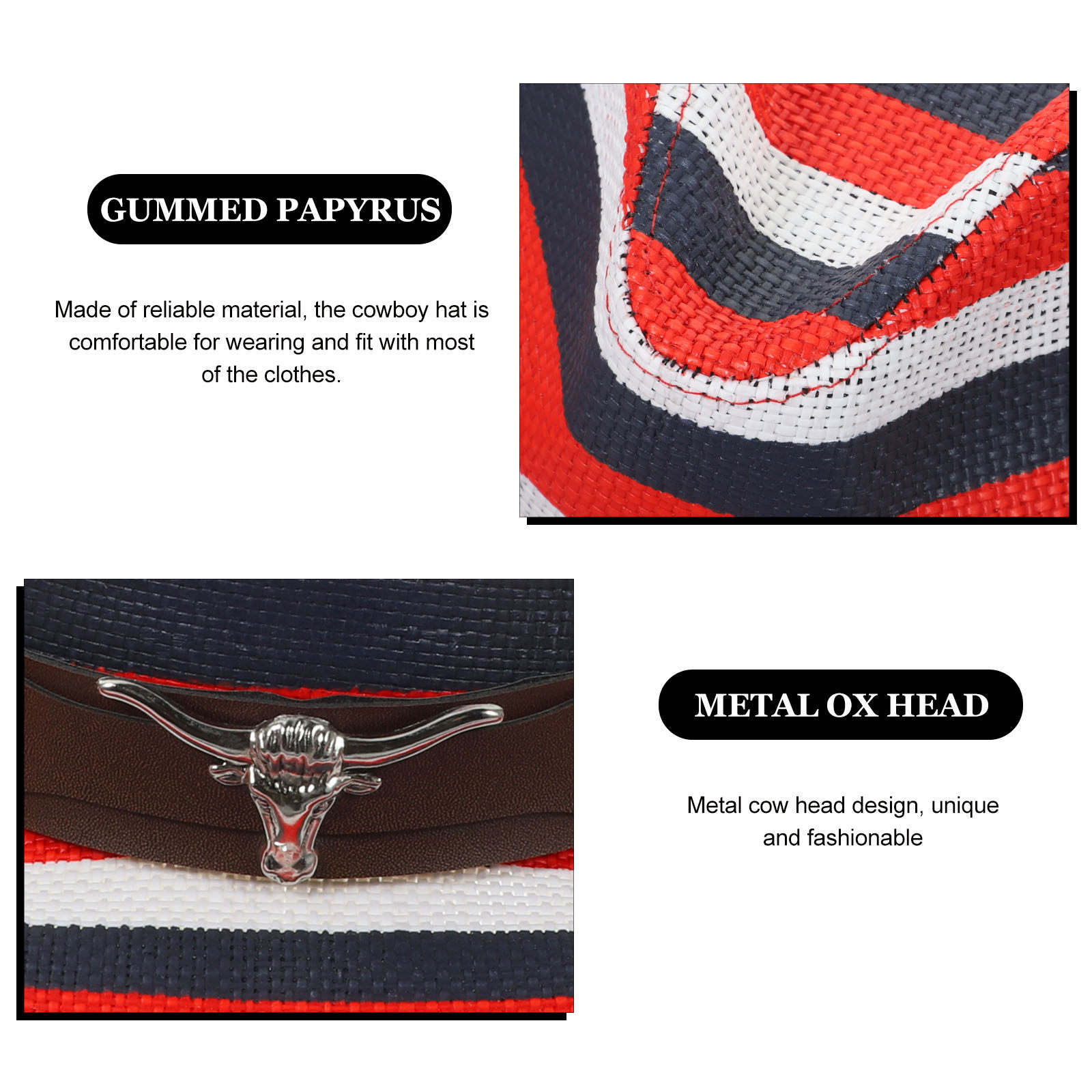 Cowboy Hat Western Style Fashi - Sun Hat Wide Brim 리뷰 및 가격