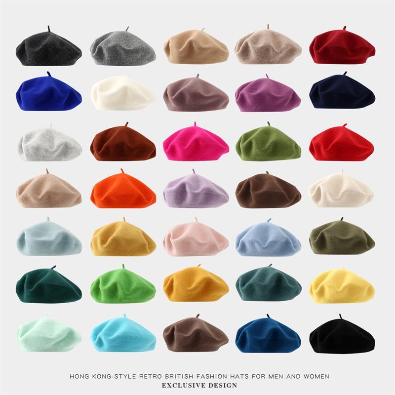 Big Size Beret Women  Large Be - Beret French Wool 리뷰 및 가격