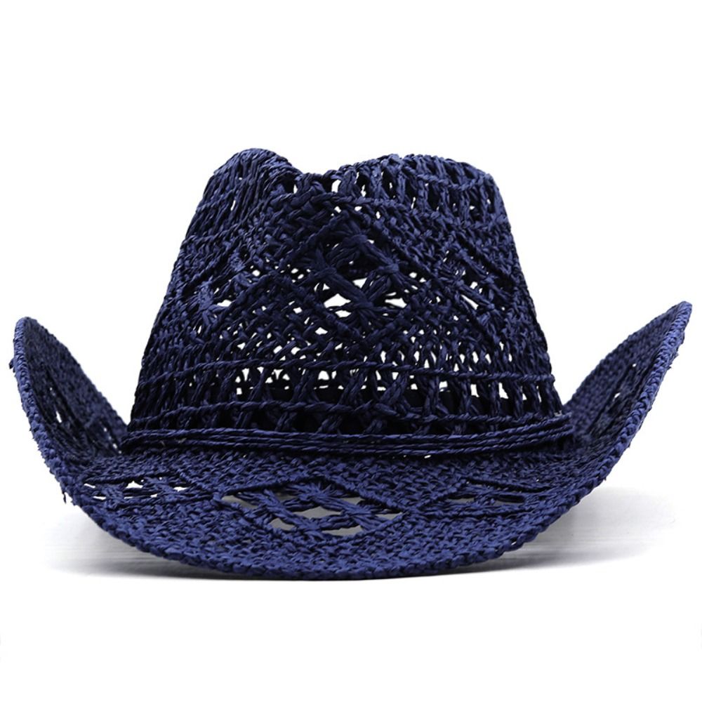 Vintage Wide Brim Hollow Straw - Cowboy Hat Straw 리뷰 및 가격