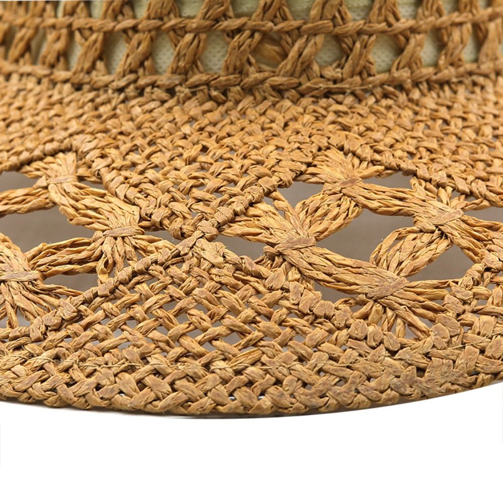 Vintage Wide Brim Hollow Straw - Cowboy Hat Straw 리뷰 및 가격