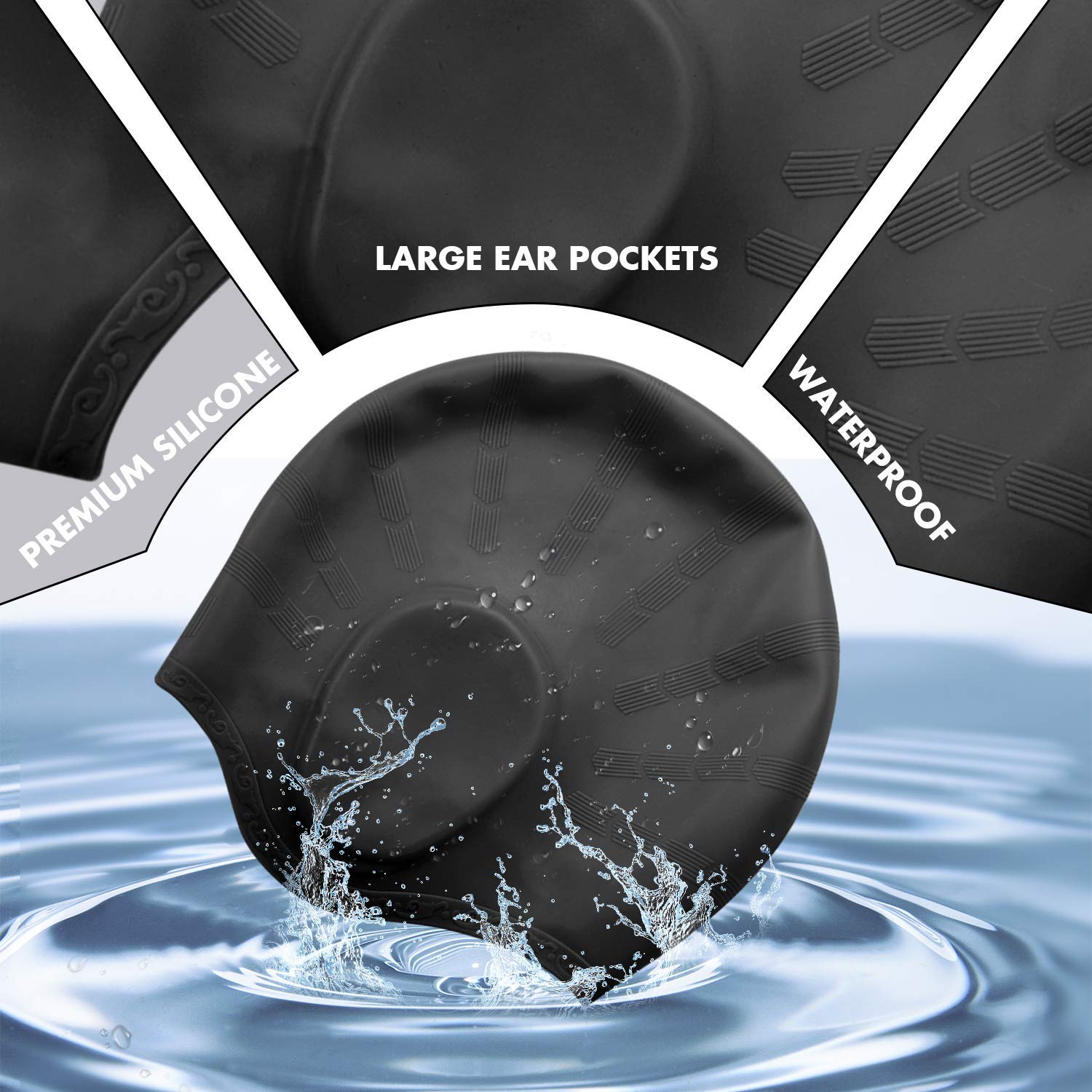 Adults High Elastic Swimming C - Swim Hat Silicone 리뷰 및 가격