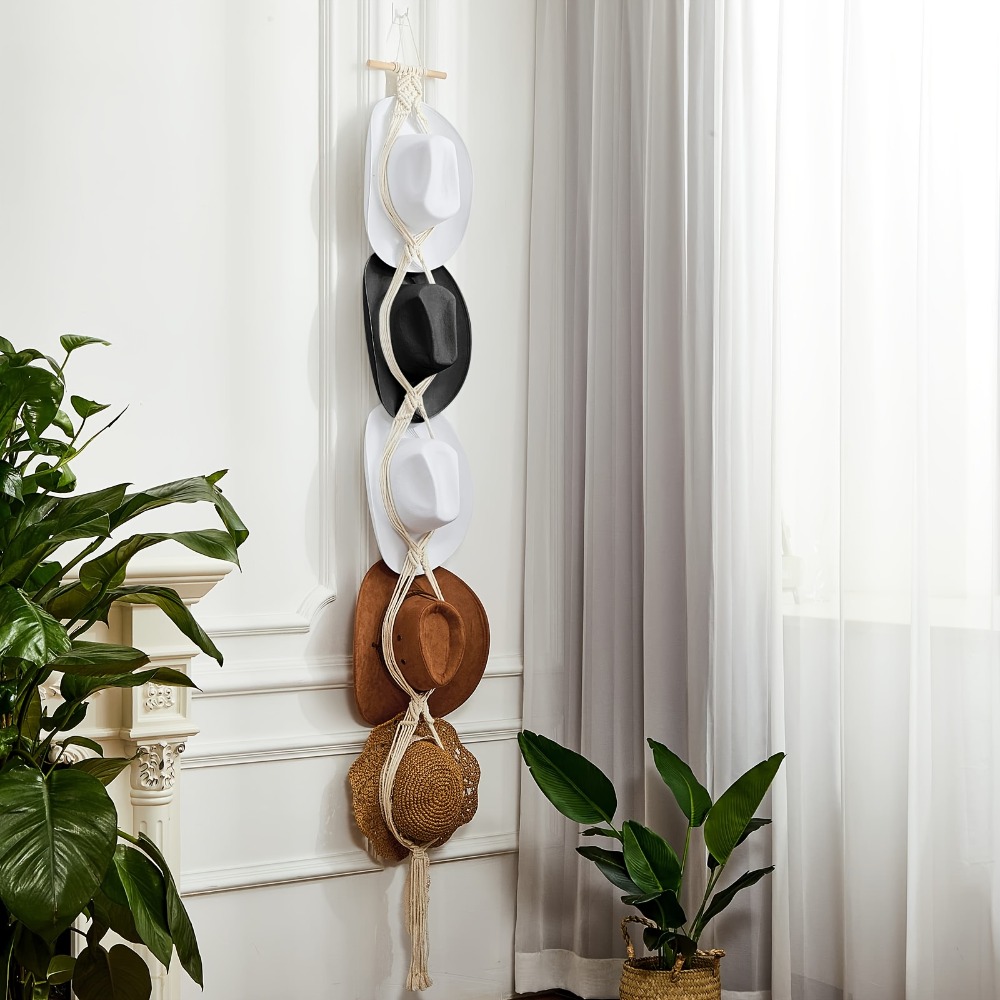 Bohemian Macrame Hat Hanger Ha - Sun Hat Wide Brim 리뷰 및 가격