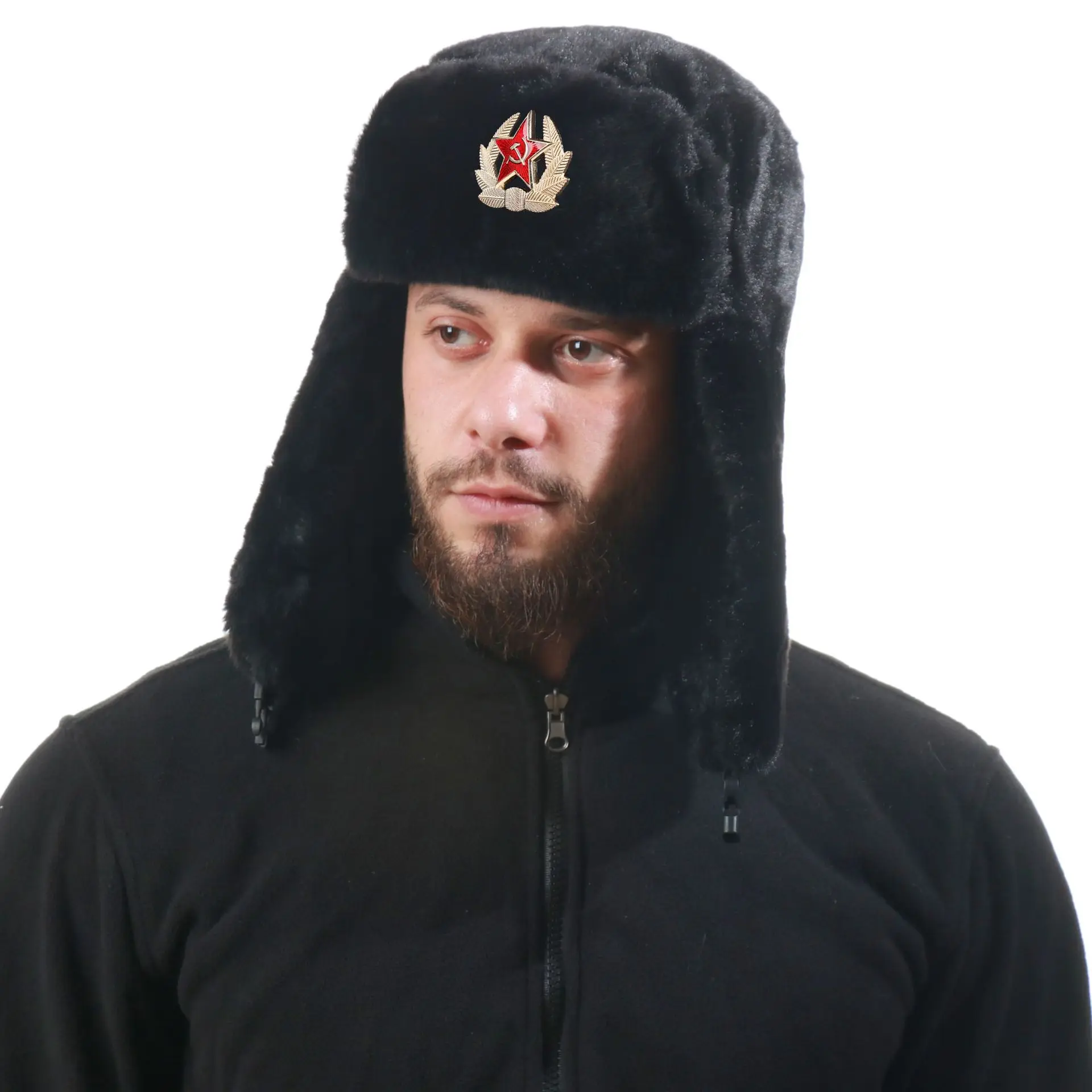 Soviet Badge Ushanka Men&Women - Trapper Hat Ear Flap 리뷰 및 가격