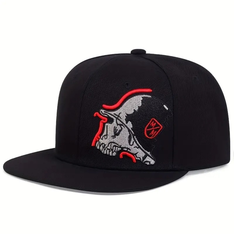 Unisex Skeleton Embroidery Bas - Snapback Hat Flat 리뷰 및 가격
