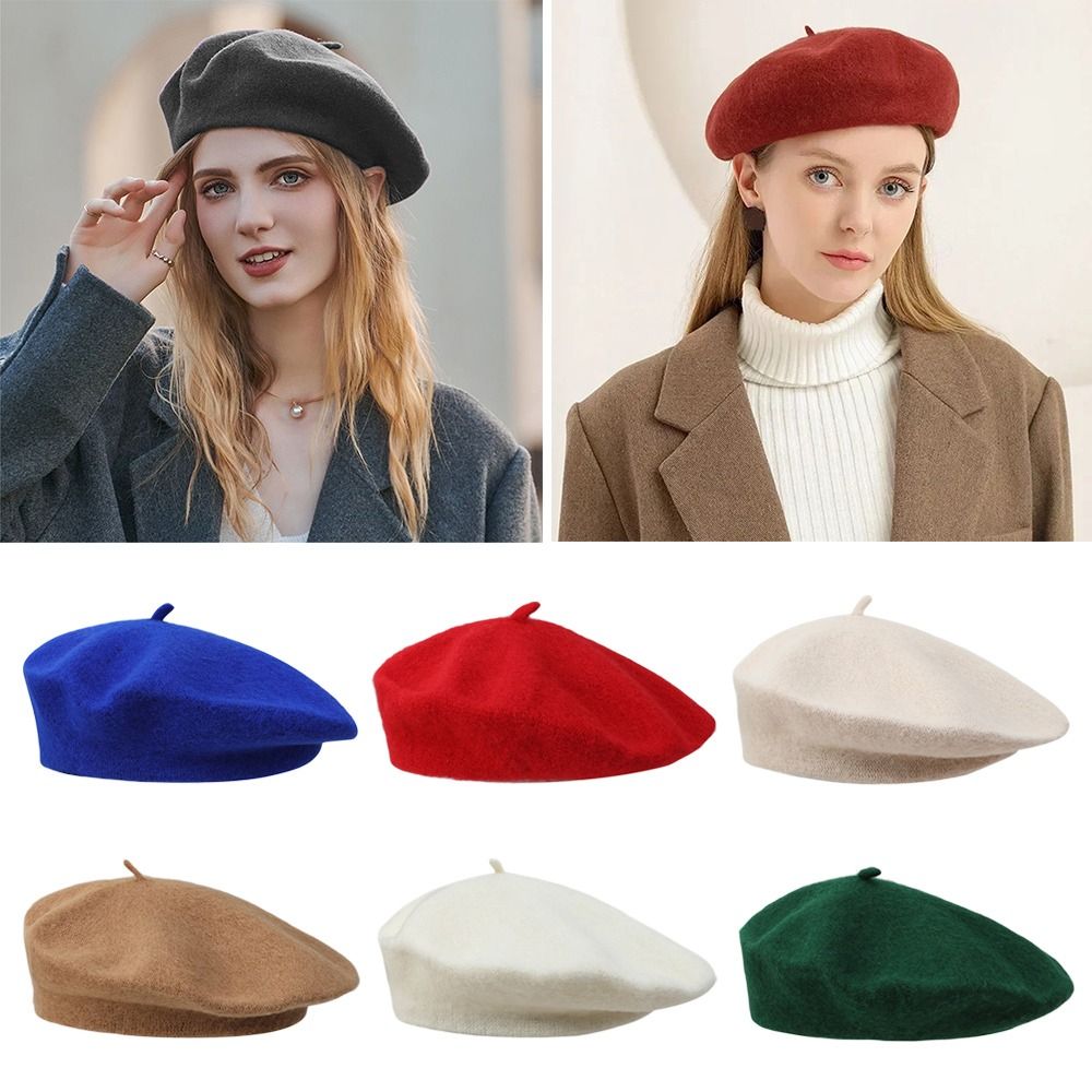 Fashion Warm Winter Wool Beret - Beret French Wool 리뷰 및 가격