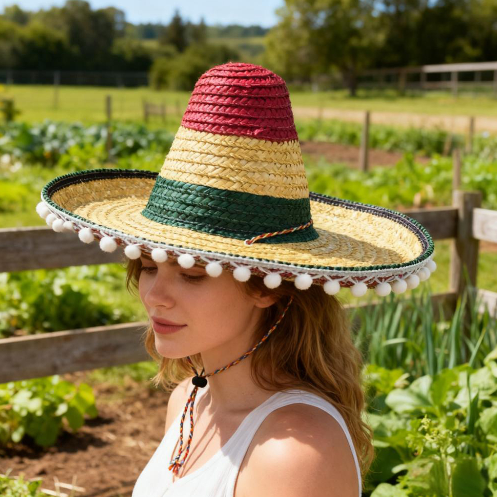 Mexican Straw Hat Carnival Wid - Sun Hat Wide Brim 리뷰 및 가격