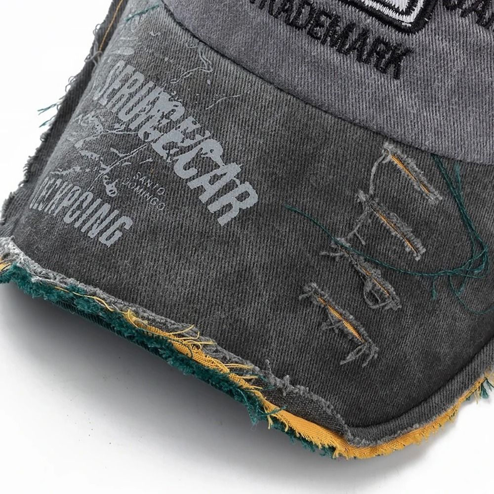 Outdoor Washed Denim Letters B - Dad Hat Cotton 리뷰 및 가격