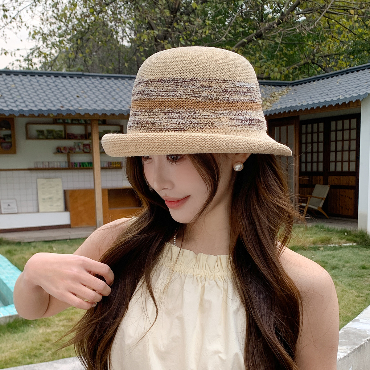 Straw  Fedora Hat  Bowler hat  - Fedora Hat Wool 리뷰 및 가격