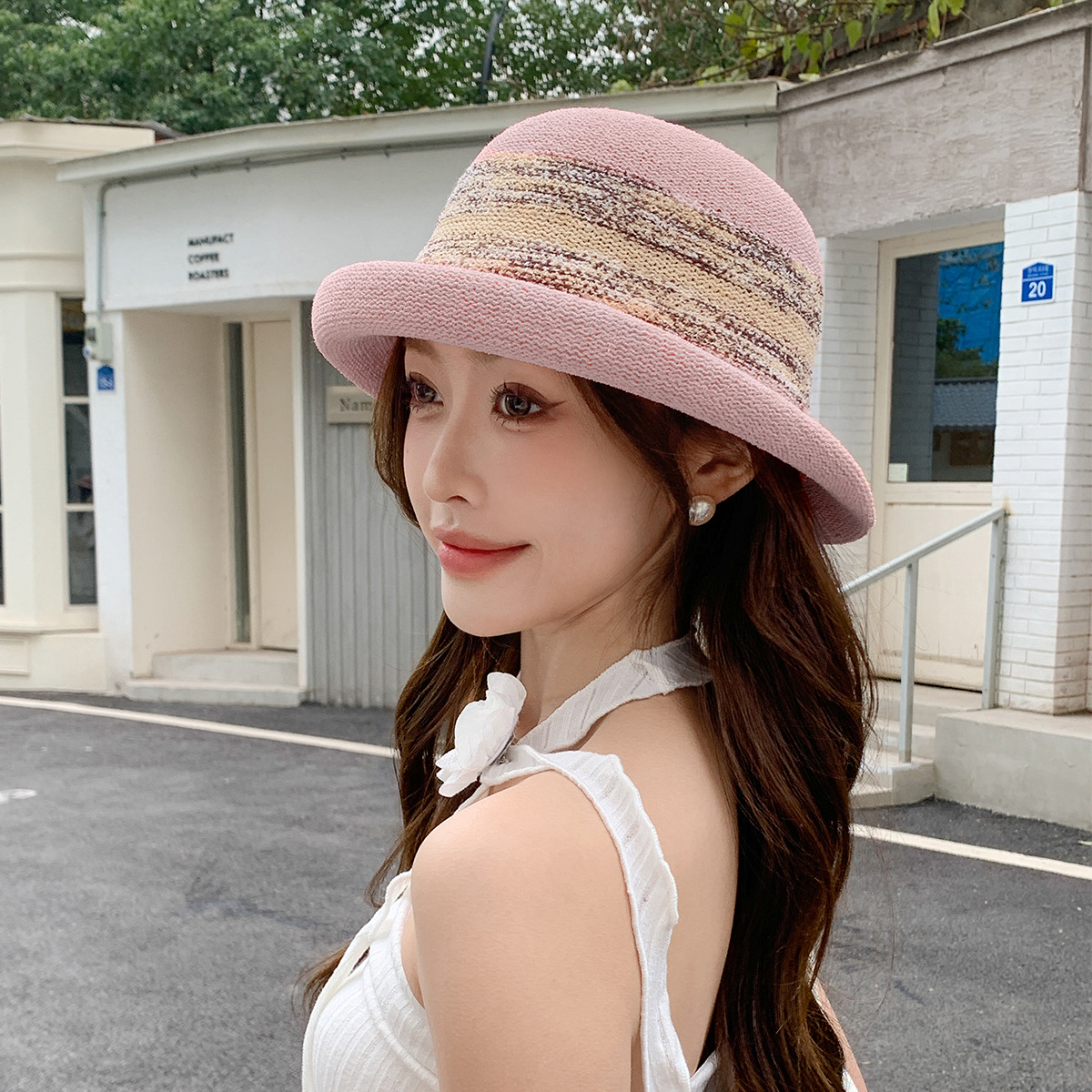 Straw  Fedora Hat  Bowler hat  - Fedora Hat Wool 리뷰 및 가격