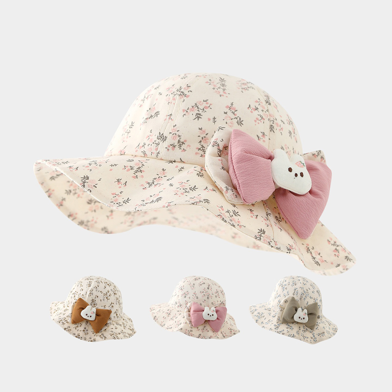 Baby Ruffle Brim Basin Cap Spr - Bucket Hat Cotton 리뷰 및 가격