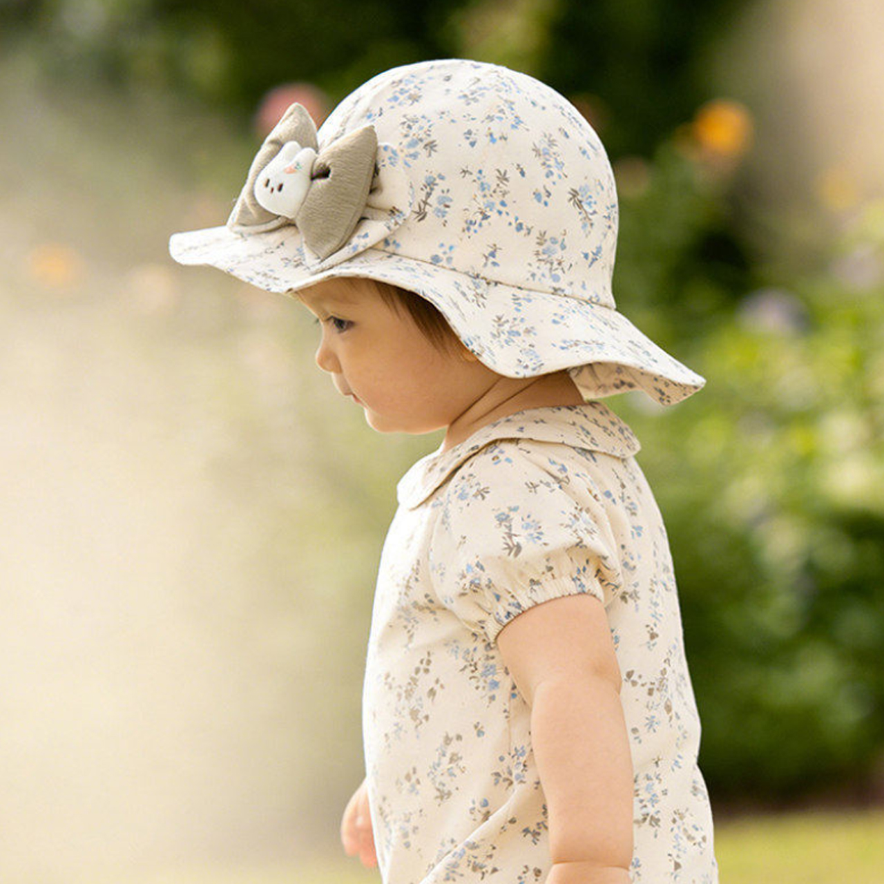 Baby Ruffle Brim Basin Cap Spr - Bucket Hat Cotton 리뷰 및 가격