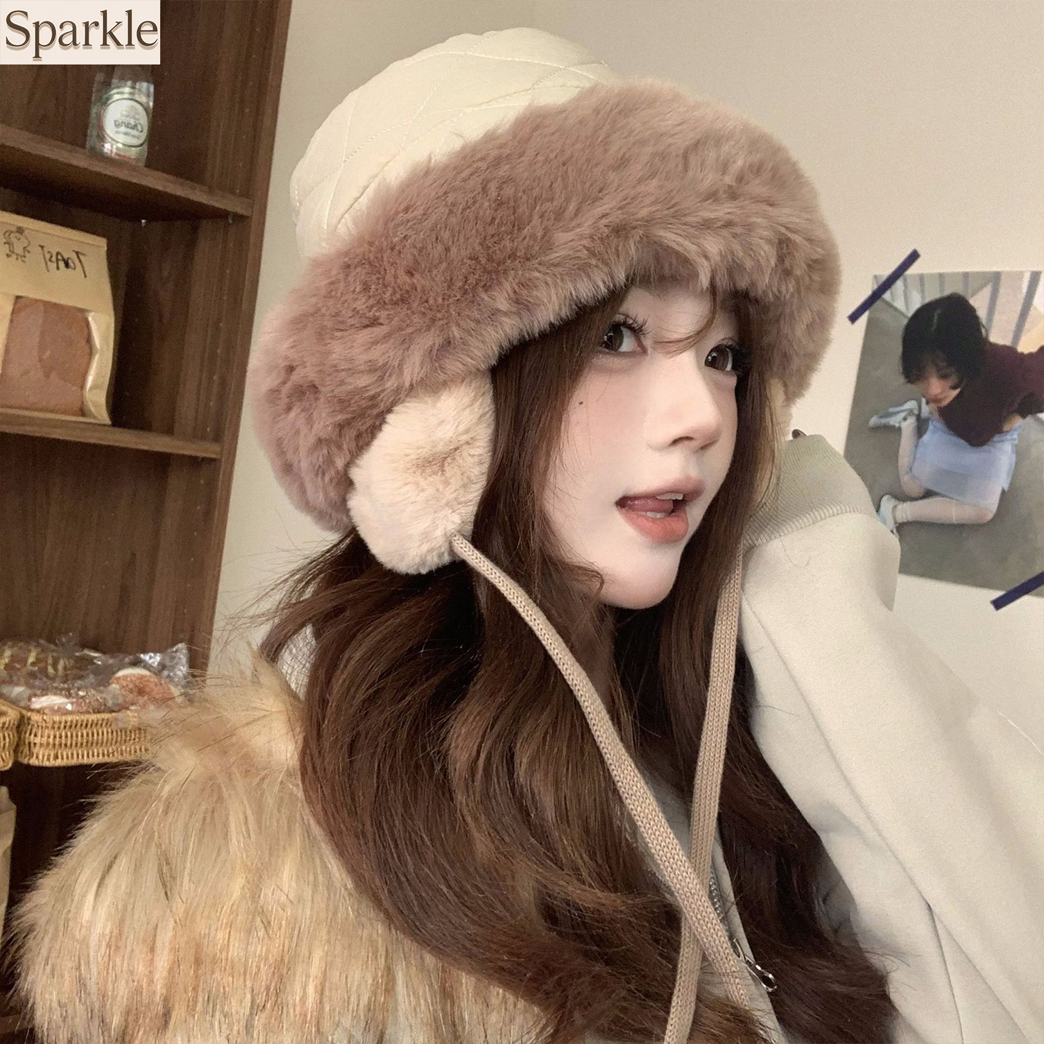 Women's Winter Quilted Faux Fu - Trapper Hat Ear Flap 리뷰 및 가격
