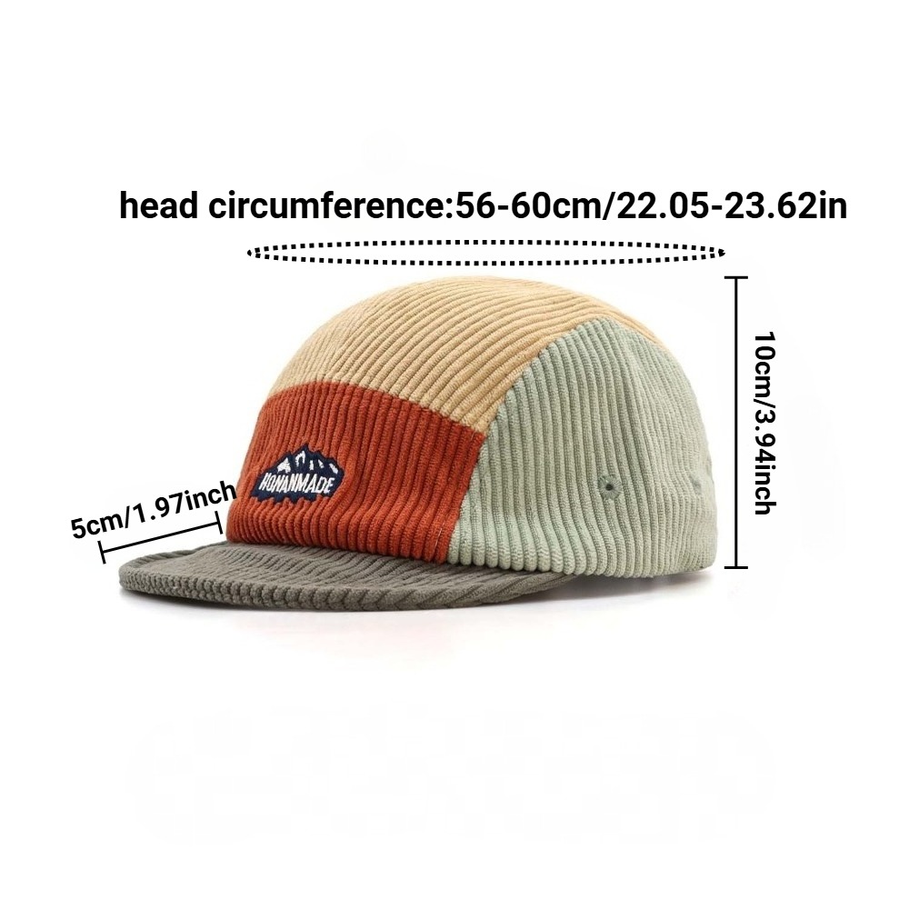 5 Panel Short Brim Cap, Vintag - Corduroy Cap 5 Panel 리뷰 및 가격