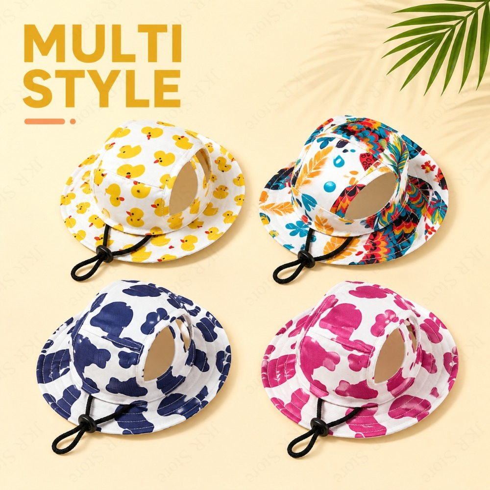 Adjustable Dog Hat Cute Print  - Running Cap Lightweight 리뷰 및 가격
