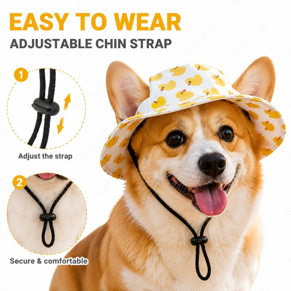 Adjustable Dog Hat Cute Print  - Running Cap Lightweight 리뷰 및 가격