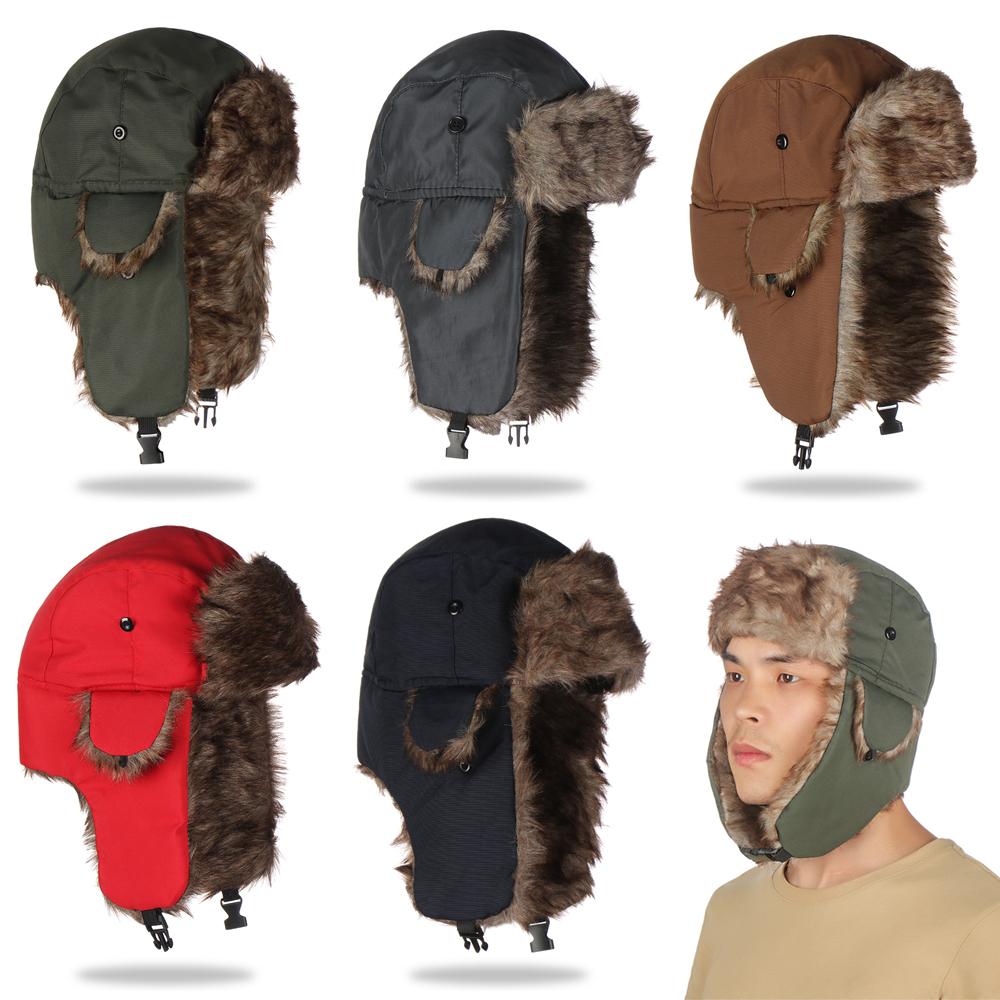 Men Women Fur Trapper Ski Hat  - Winter Trapper Hat 리뷰 및 가격