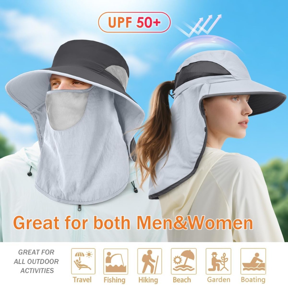 Men&Women Wide Brim Fishing Po - Sun Hat Wide Brim 리뷰 및 가격